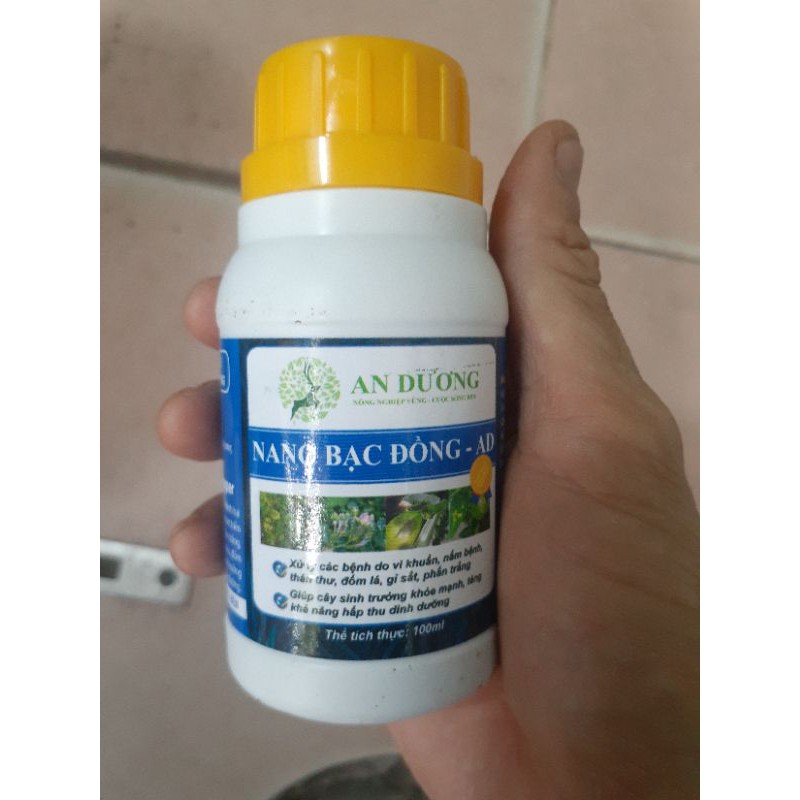Chế phẩm sinh học nano bạc đồng chai 100ml