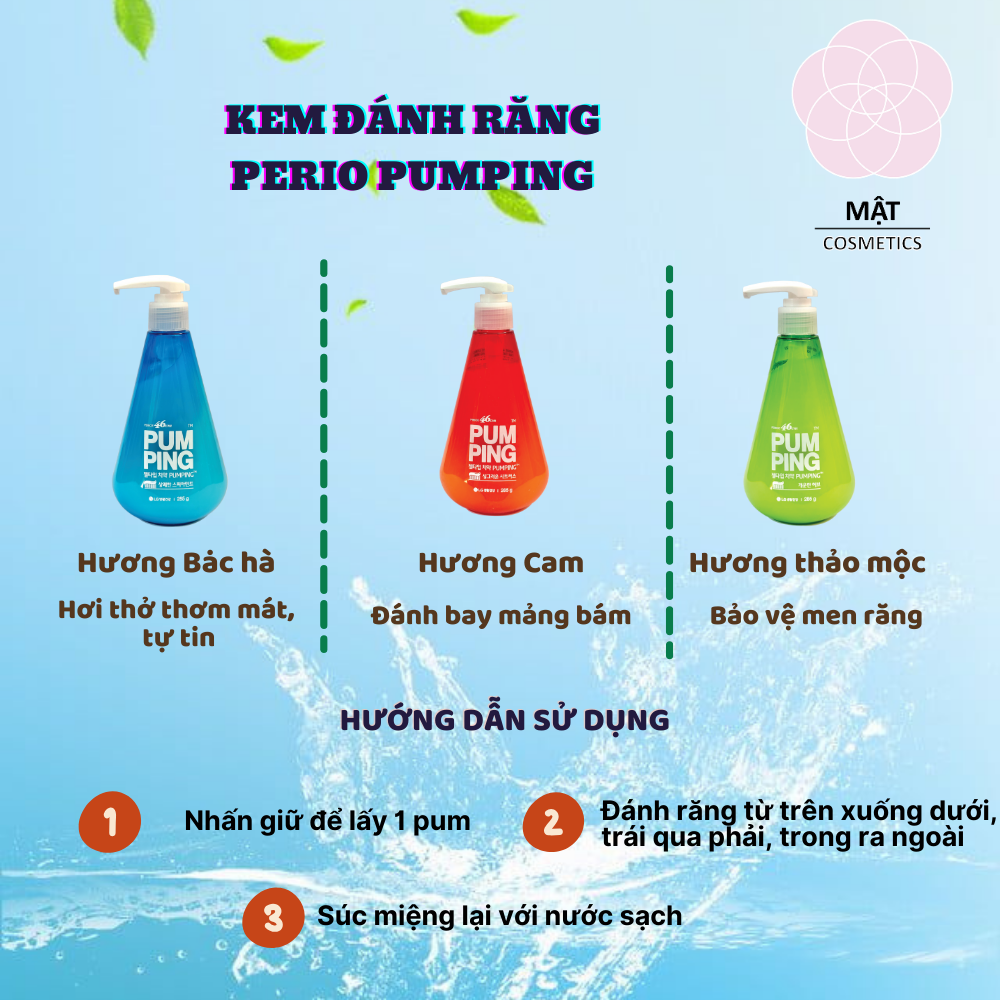 Kem Đánh Răng Perioe PumPing Hàn Quốc 285g