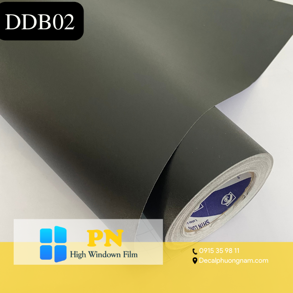1m2x1m Decal đen sần, nhám , dán xe dán laptop, dán sàn khổ 1m2