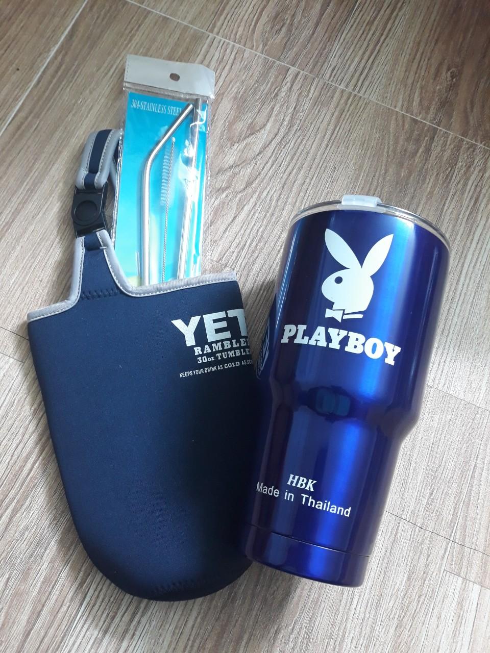 Ly Giữ Nhiệt Logo Play Boy 900ml Thái Lan
