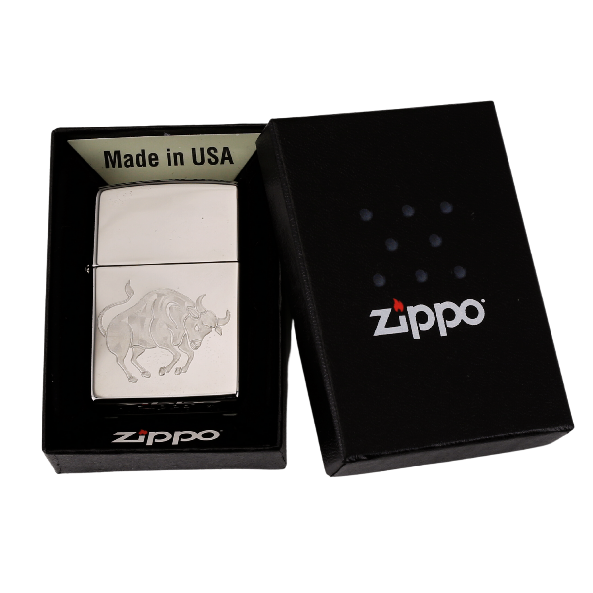 Bật Lửa Zippo Khắc 12 Cung Hoàng Đạo Kim Ngưu - Taurus