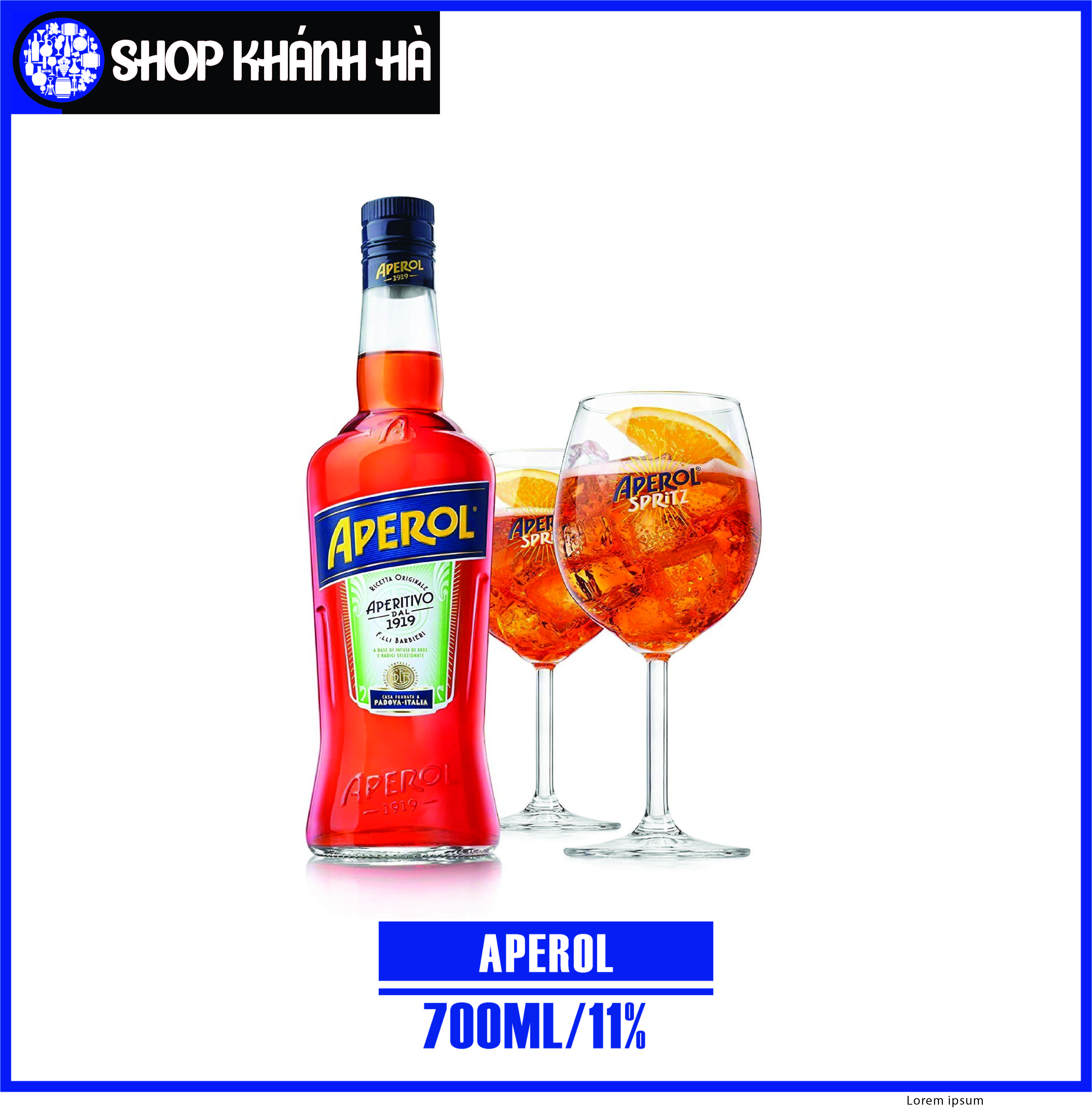[Shop Khánh Hà] APEROL - CHAI/700ML - 11%