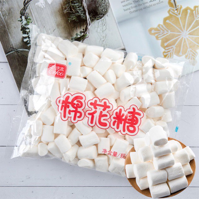 Kẹo Xốp Marshmallow Trắng To 500g