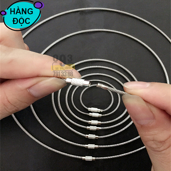 Dây Móc Cáp Thép Dây Treo Vật Dụng Móc Chìa Khóa Móc Đa Năng Móc Cáp