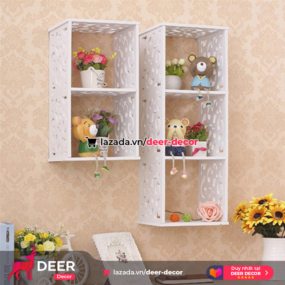 Shelf pattern unique wall-deer decor