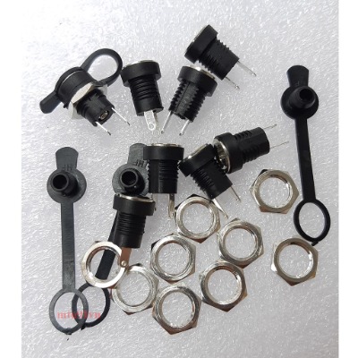 Jack sạc DC-022B chuẩn 5.5mm x 2.1mm (Jack DC Có cao su chống nước)