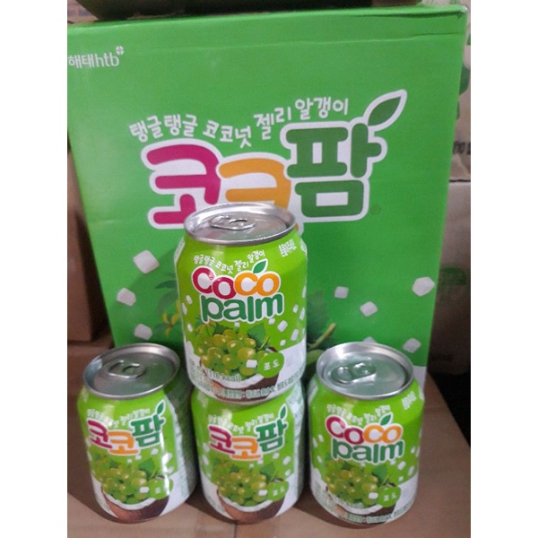 Nước ep nho/lê hàn quốc haitai lon 238ml