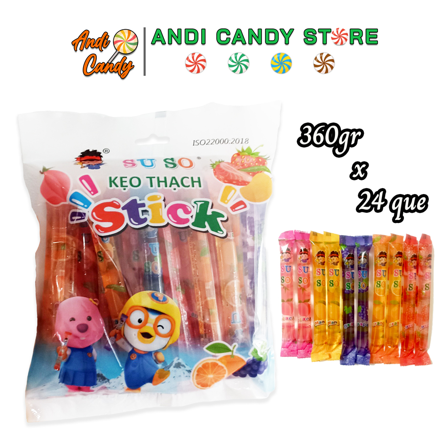 Kẹo Thạch SUSO que PHÚ CƯỜNG 360gr