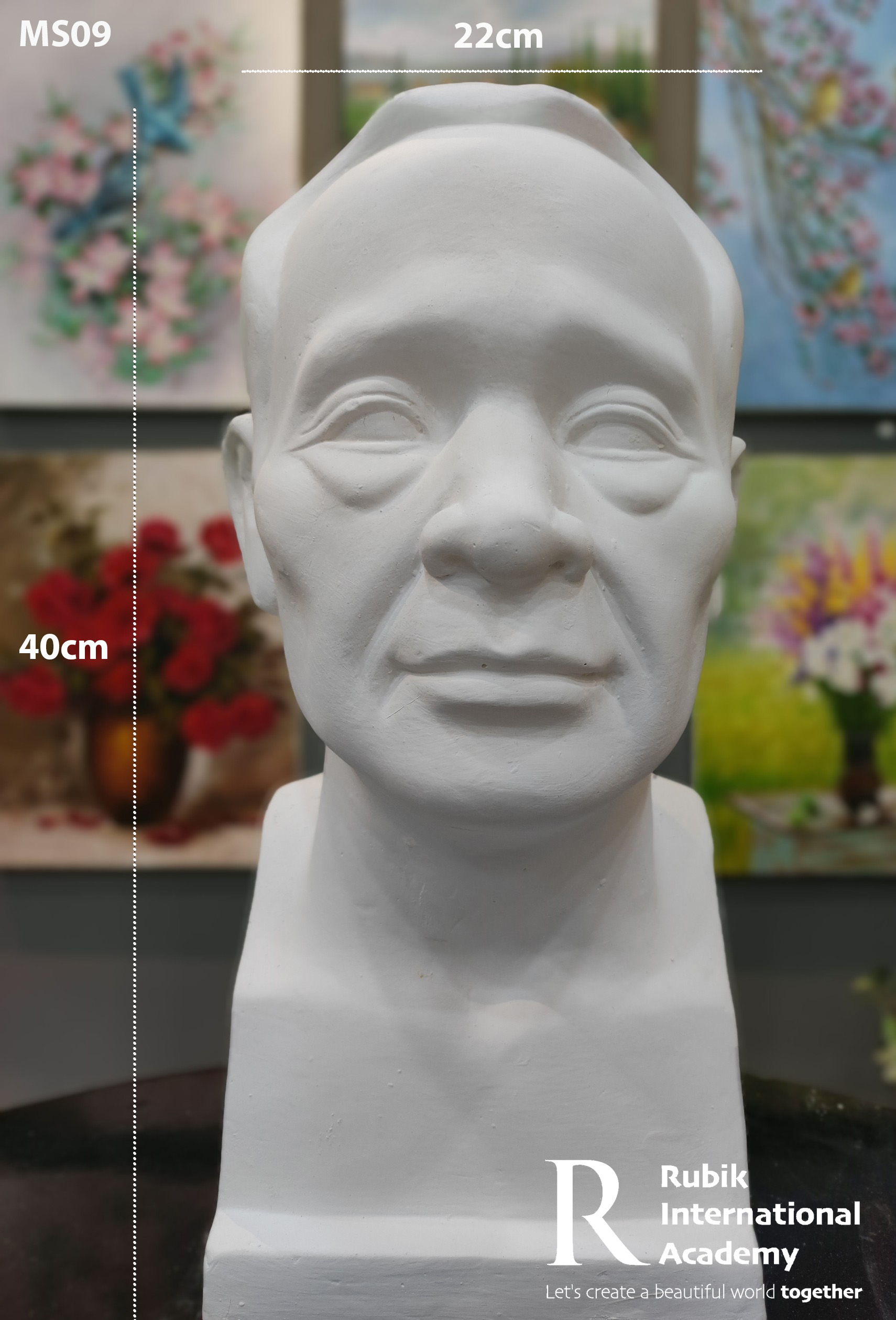 [PaintStore] Đầu tượng Thạch cao tượng ông già- MS09