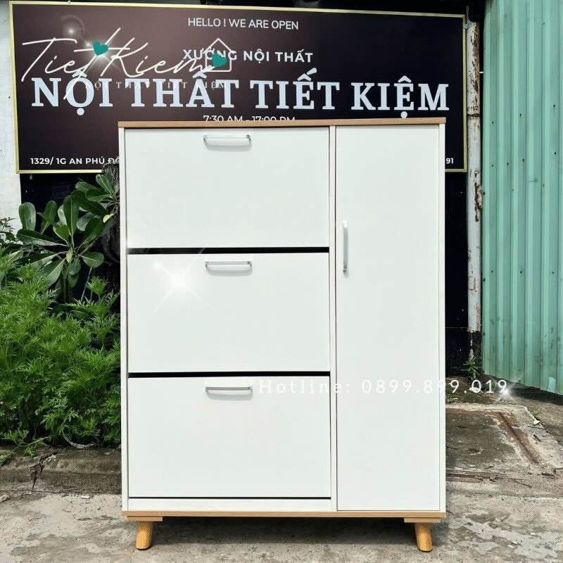 Tủ giày thông minh gỗ 90cm NTTK TG99999