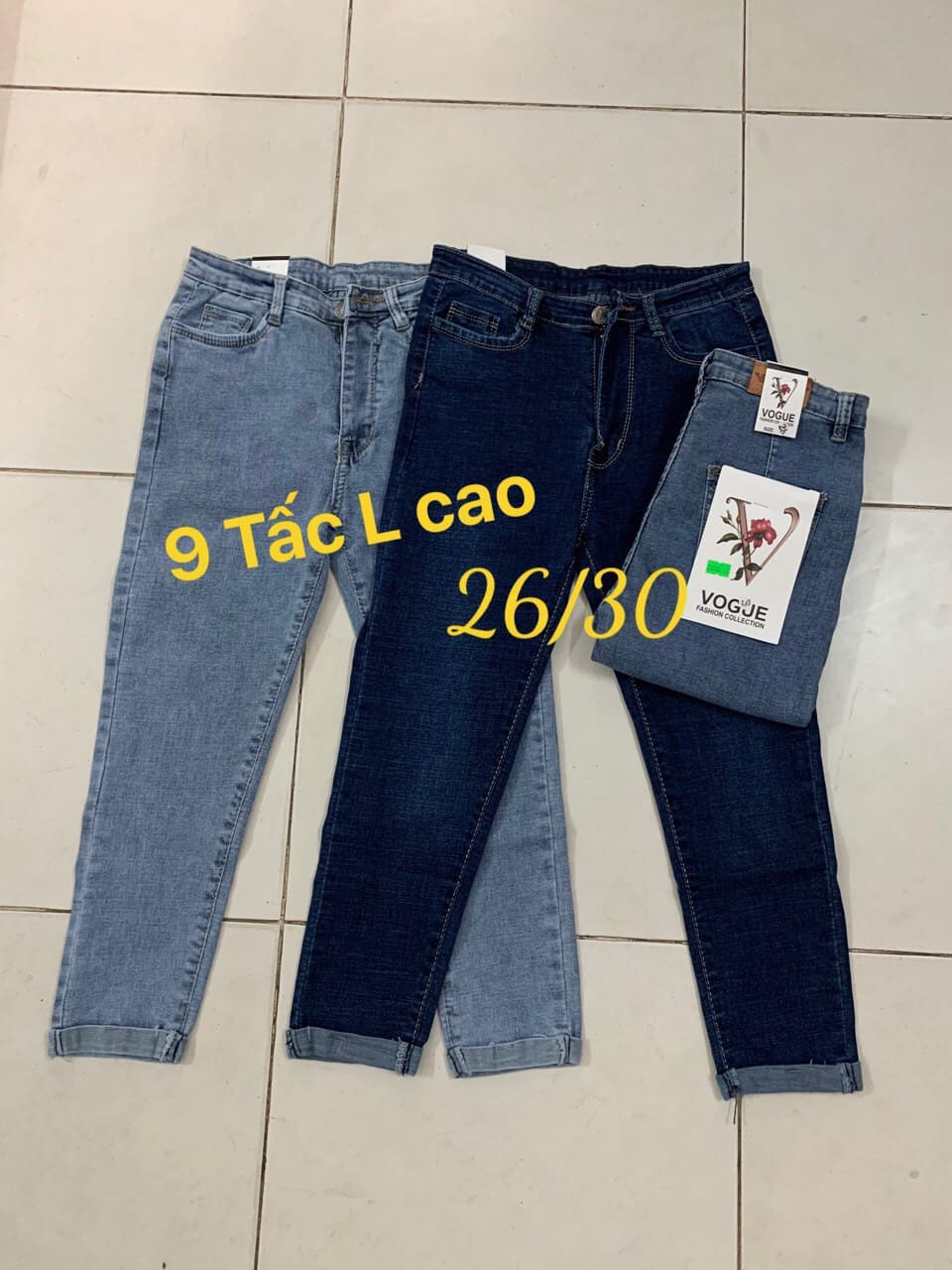 [HCM]QUẦN JEAN NỮ 9 TẤC LƯNG CAO BẺ LAI SHOP PHƯƠNG CHÂU