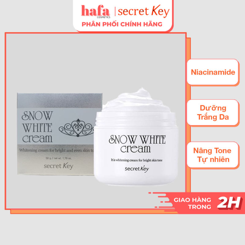 Kem Dưỡng Trắng Da Đa Năng 4 Trong 1 Secret Key Snow White Cream 50g _ Secret Key Chính Hãng