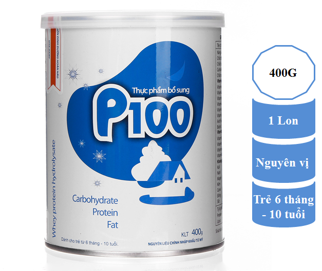 Sữa P100 - Dành cho trẻ biếng ăn, suy dinh dưỡng  (400G/900G)
