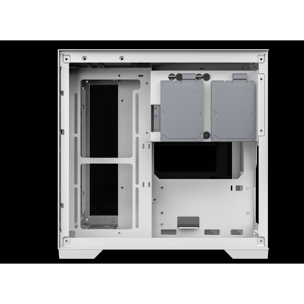 Case máy tính Mik Lv12 Mini Flow hỗ trợ mainboard M-ATX, ITX - WHITE
