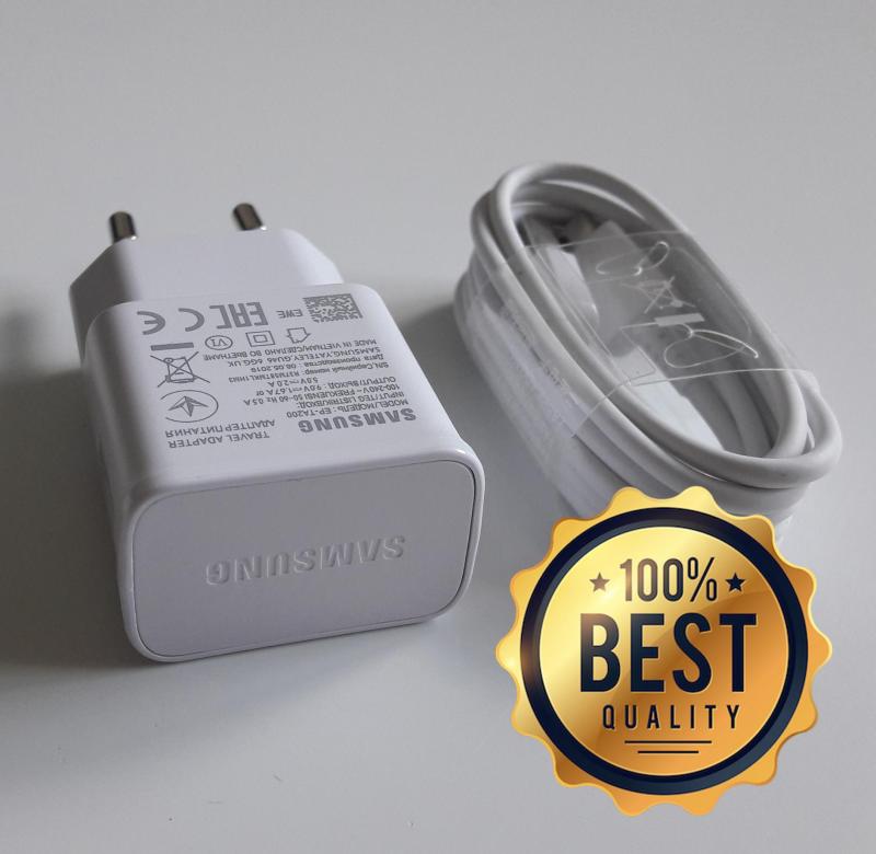 Giá Bộ sạc nhanh Samsung A70 (Cam Kết Sạc ZIN) (Adaptor Đen nhám/Trắng nhám + Cable chuẩn type C) (Fast Charging)