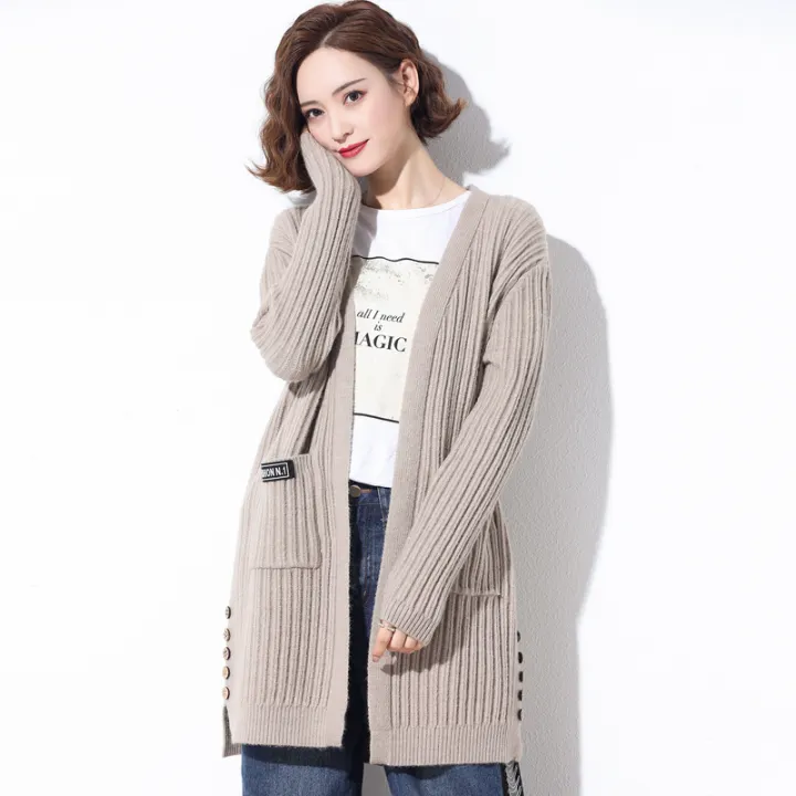 mid length cardigan with pockets