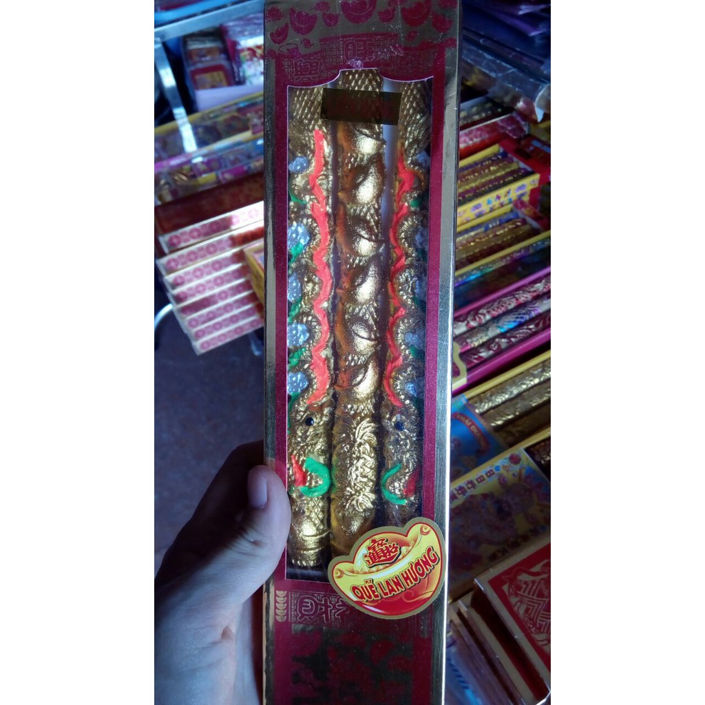 Nhang 3 cây rồng thơm trầm
