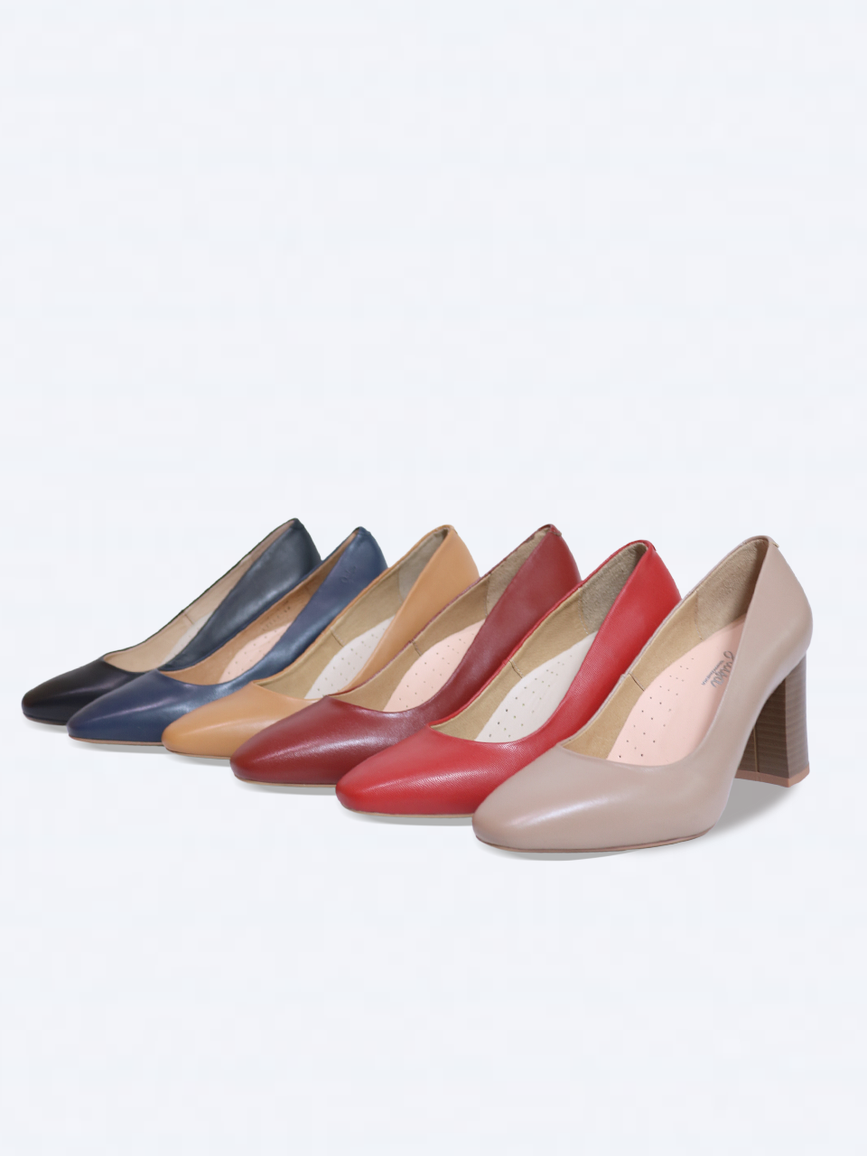 Giày nữ công sở da thật gót trụ 7cm P04 - SALSA pumps