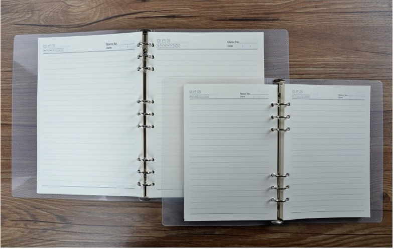 Bìa còng cứng kèm giấy A5 A6 planner 6 còng