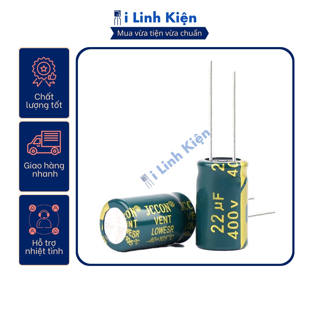 Tụ hóa 22UF 400V chất lượng tốt.