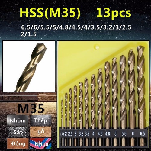 Bộ 13 mũi khoan sát cao cấp