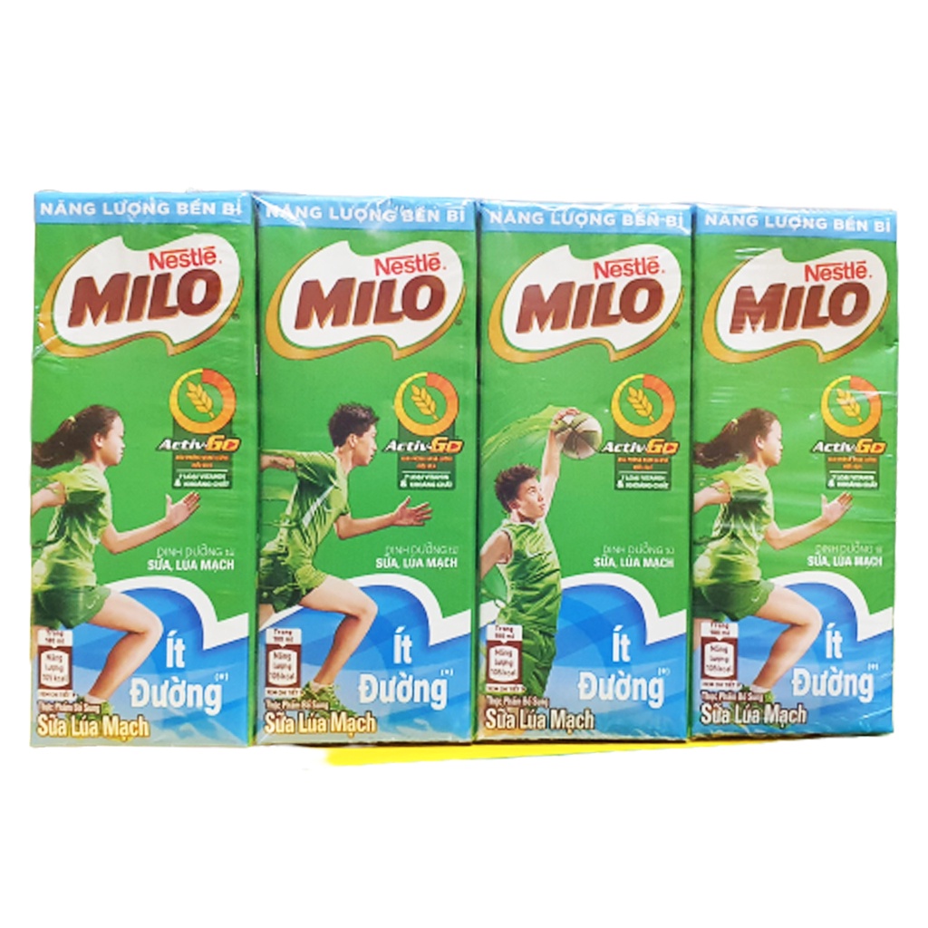 Lốc sữa MILO 180ml (2vỉ/lốc) date mới nhất
