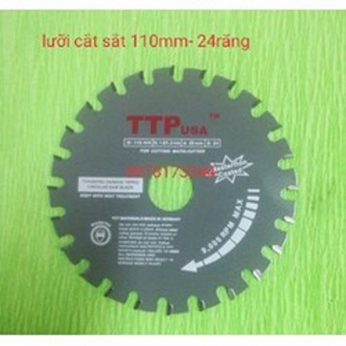 Lưỡi cắt sắt TTP usa 110 mm 24 răng made in Germany
