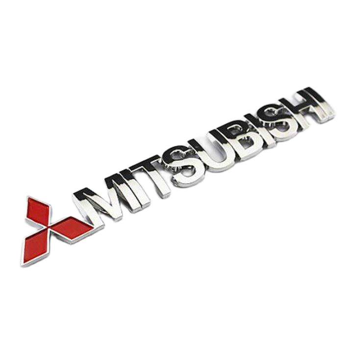 Tem logo chữ nổi MITSUBISHI dán trang trí xe - ATDTECH