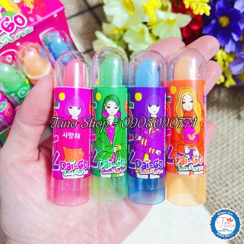 [Lốc 12 cây] Kẹo son môi K-pop Dai-go Thái Lan