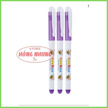 Hộp 10 Cây Bút Lông Kim Beebee FL-04 Màu Tím