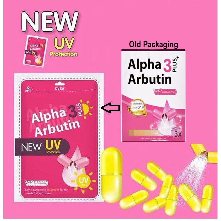 Viên Bột Kích Trắng Alpha Arbutin 3 Plus Thái Lan