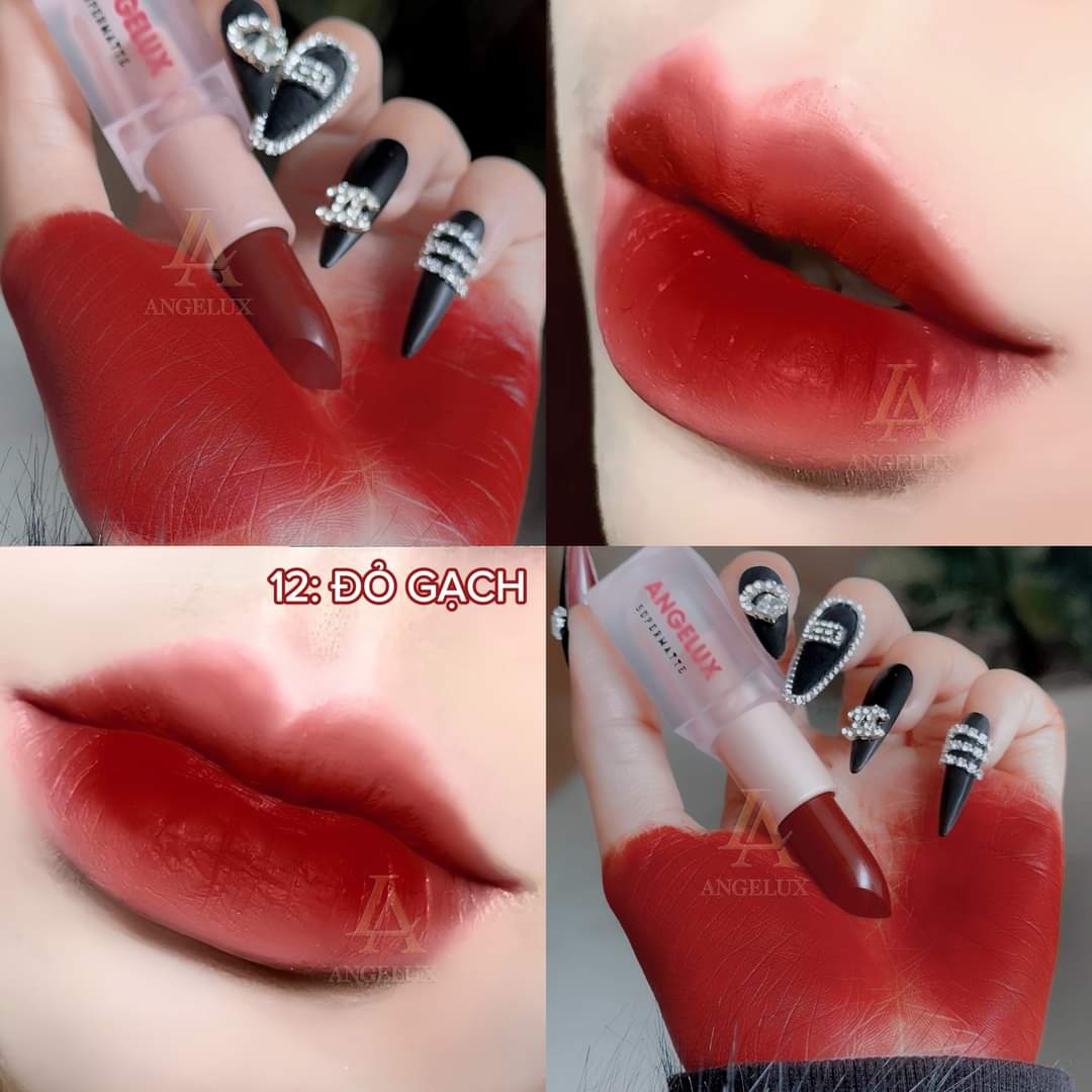 SON THỎI SÁP ANGELUX 2023 NEW - ĐỎ GẠCH