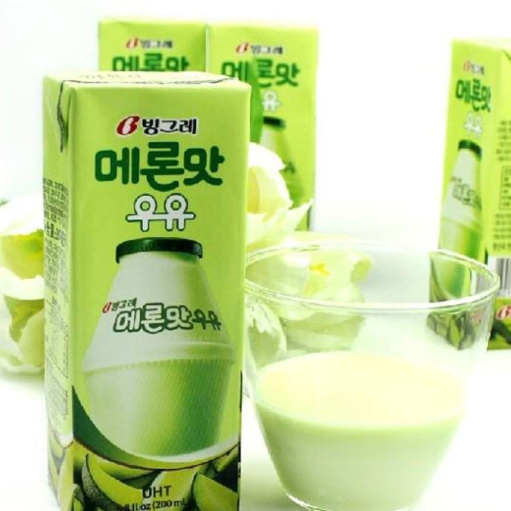 Sữa dưa lưới Binggrea Hàn Quốc hộp 200ml