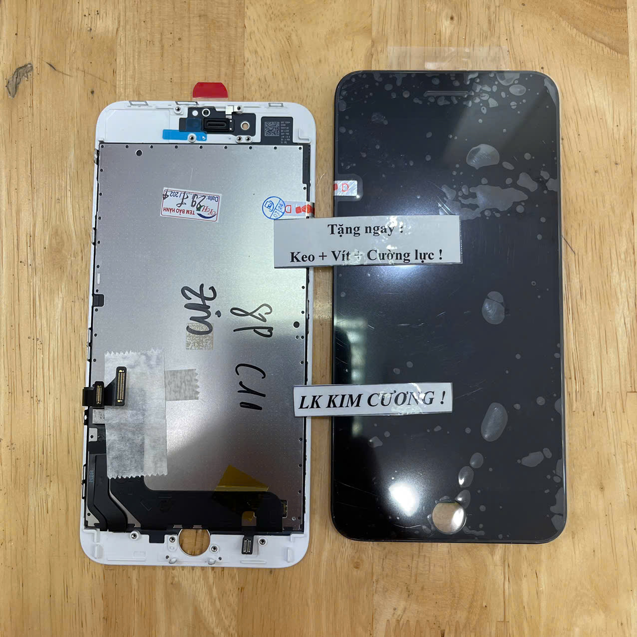 Màn hình tuơng thích ip 8 plus, mã c11 , Loại zin ép kính