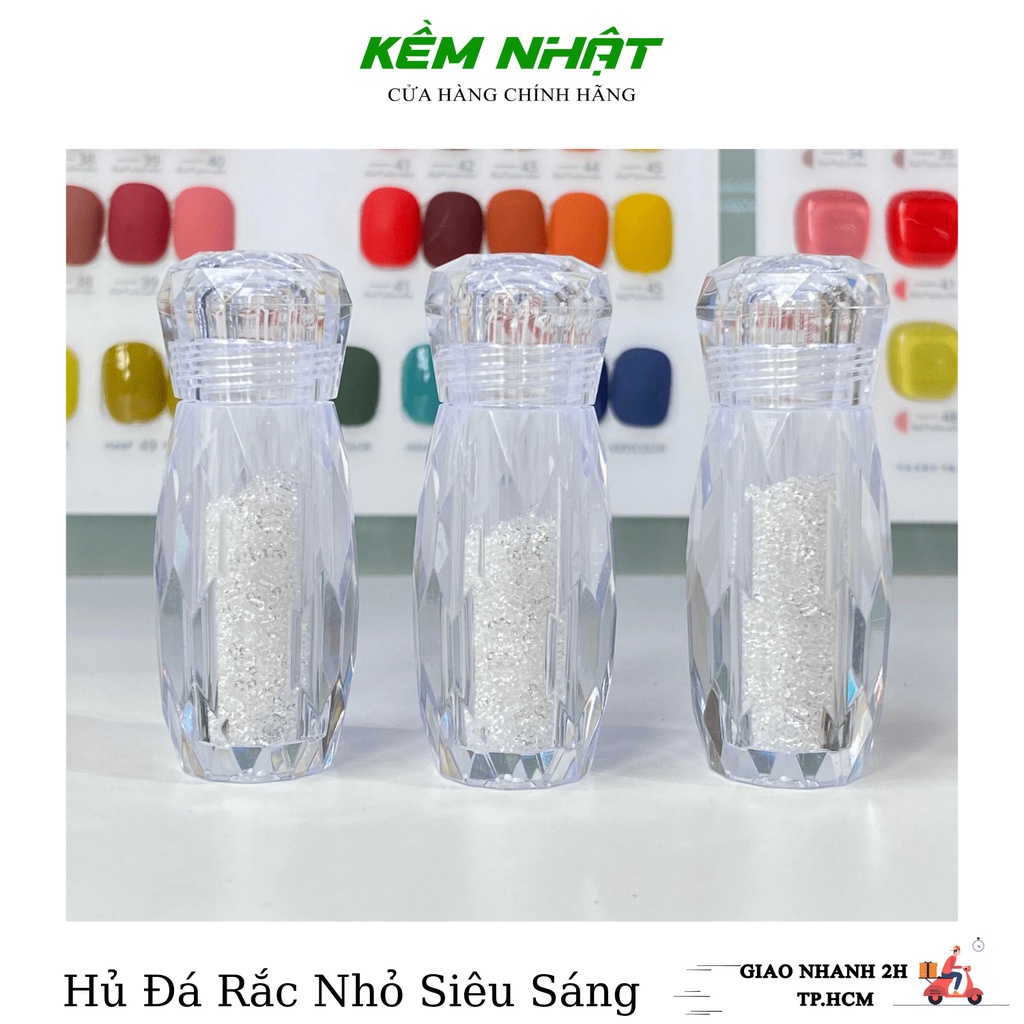 Hủ đá rắc nail siêu sáng hạt nhỏ