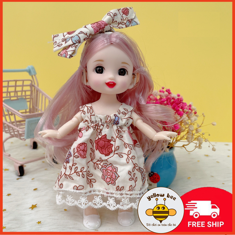 Búp bê Barbie 17cm cho bé gái