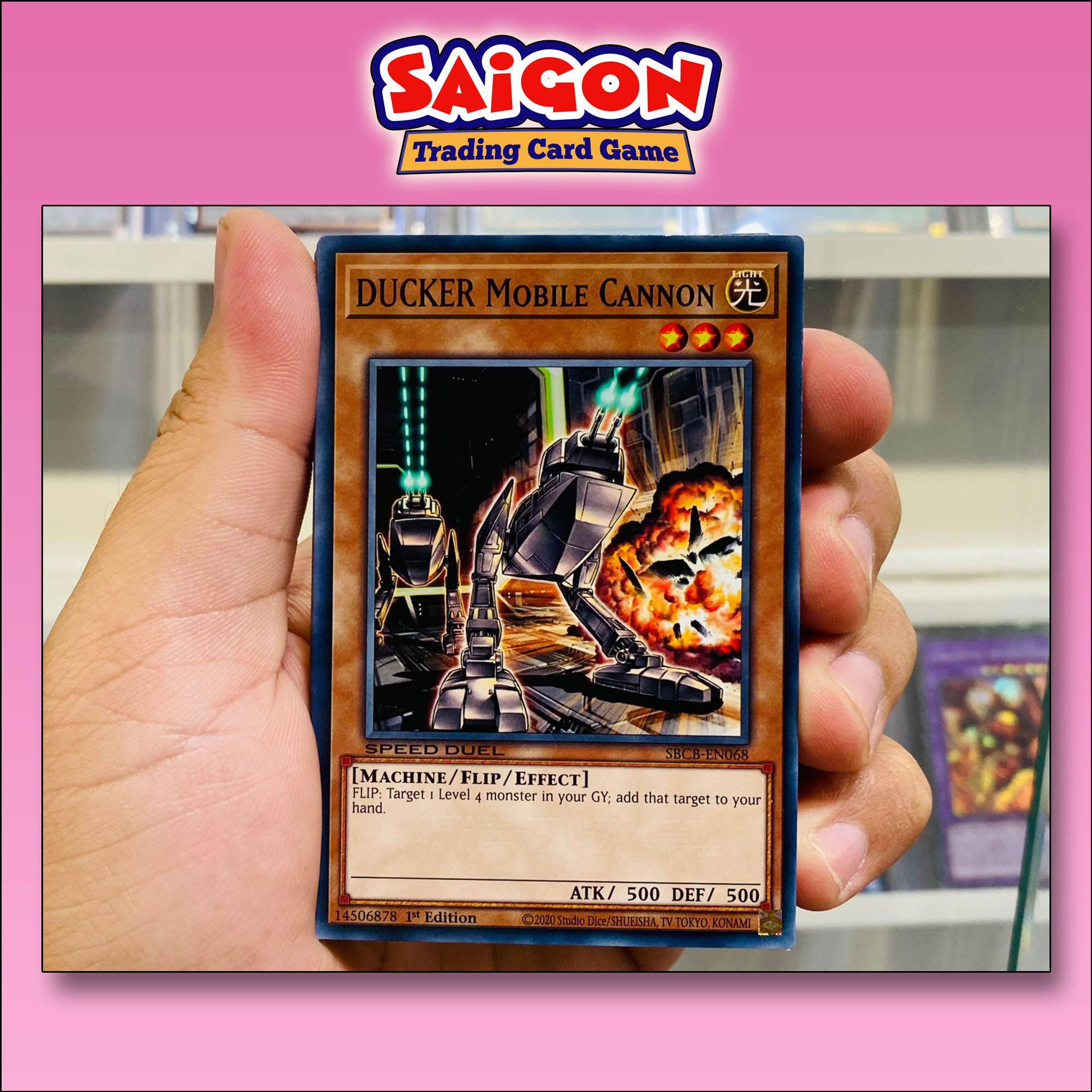 Thẻ bài yugioh mã sbcb-en068 - ducker mobile cannon - common - 1st edition