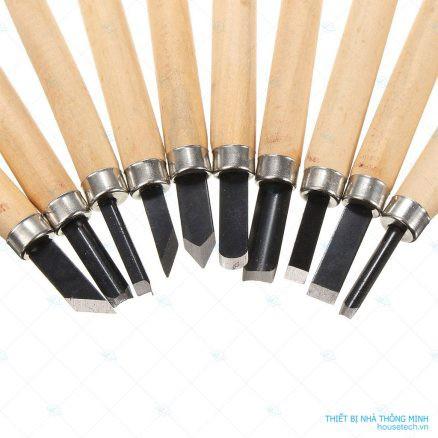 Bộ 10 dao khắc đục tiện gỗ HT285-10