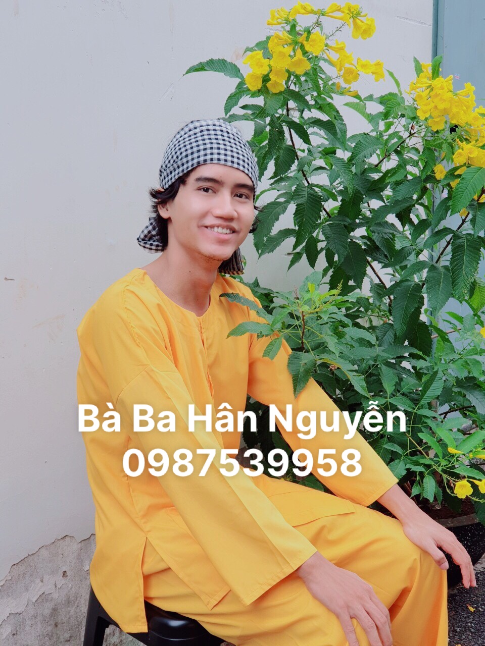 ÁO Bà BA NAM KÈM KHĂN RẰN
