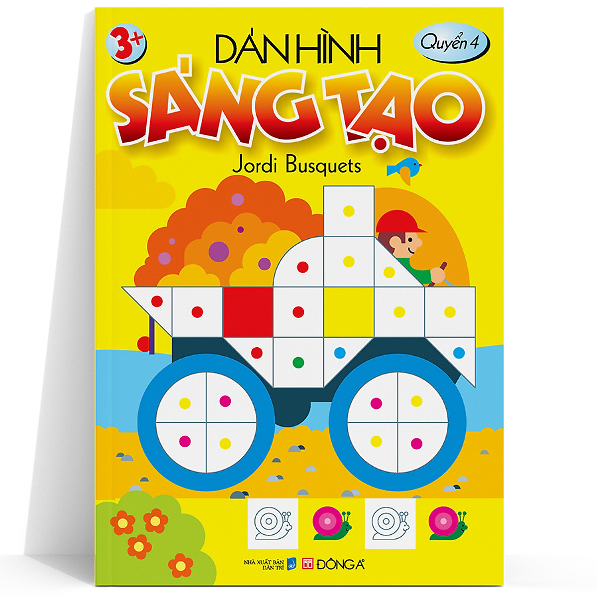 Sách - Dán hình sáng tạo - Lẻ cuốn 4 chủ đề dành cho trẻ từ 3 tuổi Đông A