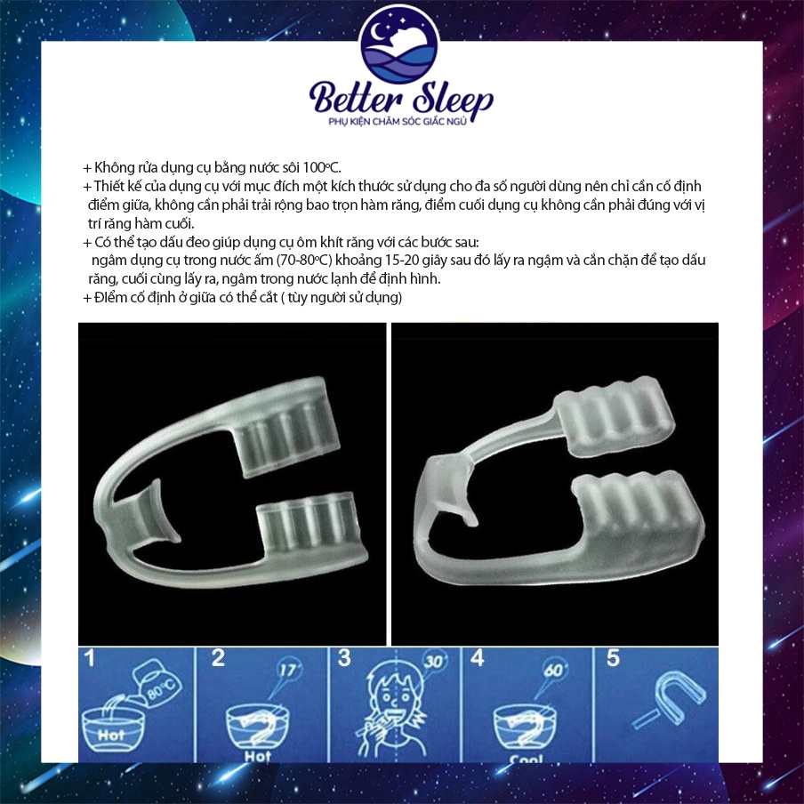 DỤNG CỤ CHỐNG NGHIẾN RĂNG, BẢO VỆ RĂNG MIỆNG SILICON #9 #CNN - [HI5 CARE]