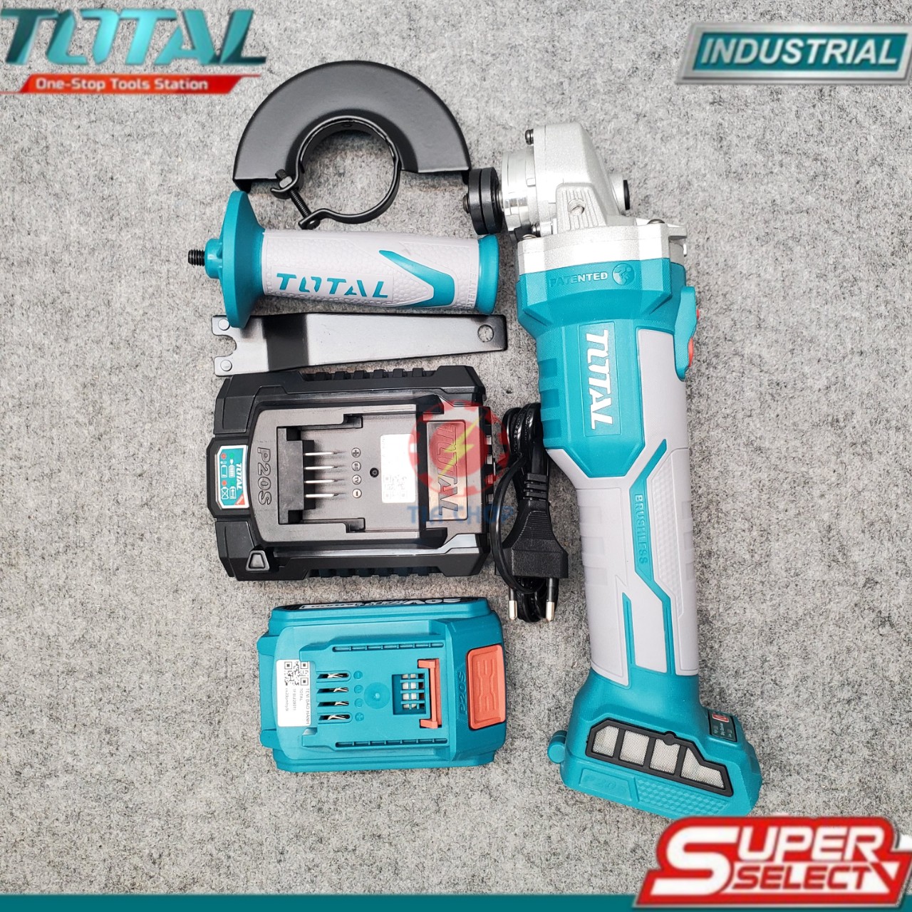[Ảnh thật] [Chính hãng] 20V Máy mài góc dùng pin Total TAGLI1002