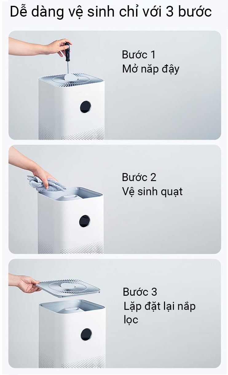 Máy lọc không khí Xiaomi 6 / 4 Pro / 4 / 4 Lite / 4 Compact Smart Air Purifier - Chính hãng Digiworld