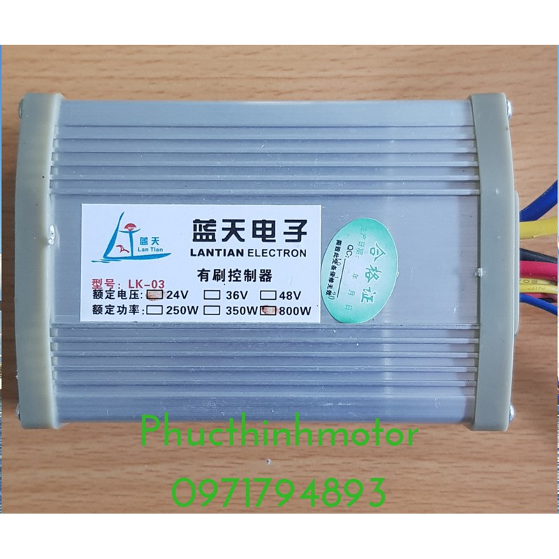 Điều tốc 24v800w dành cho xe điện
