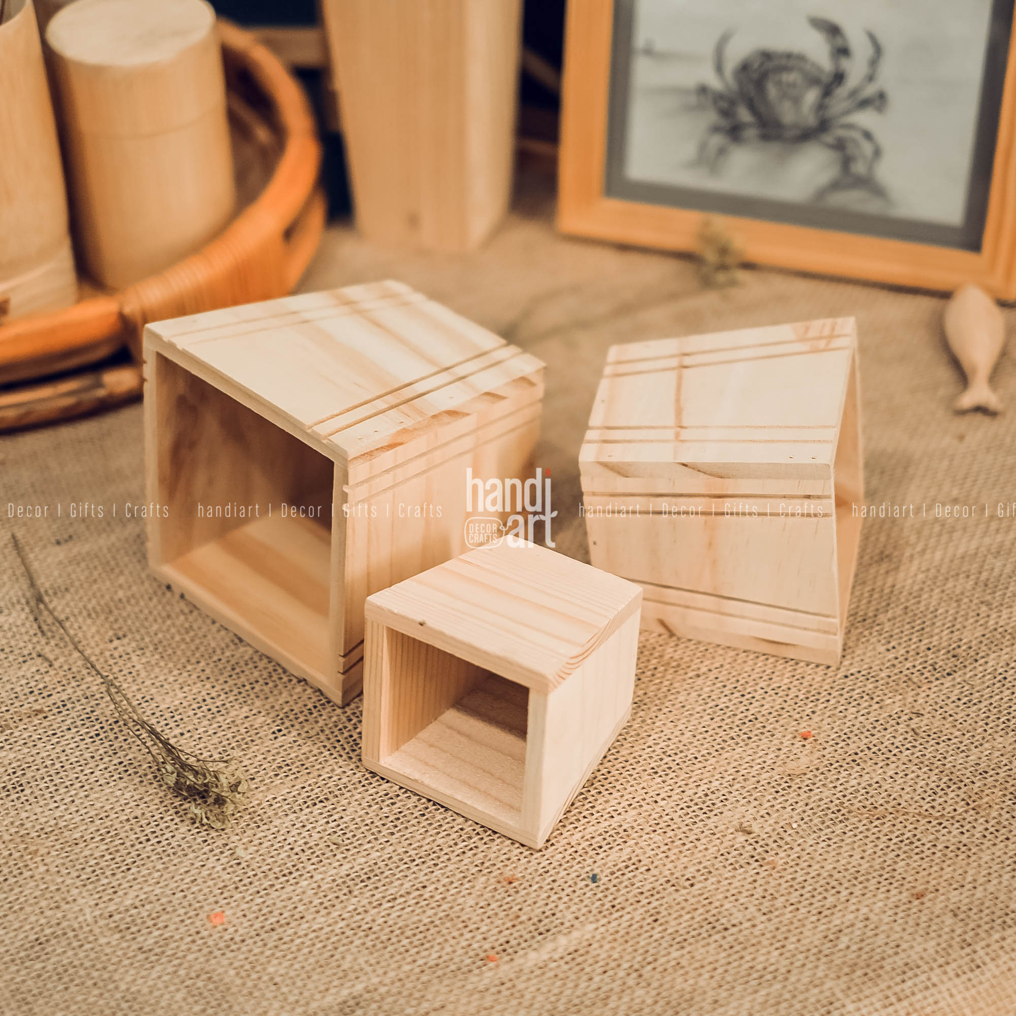 Chậu gỗ, Chậu gỗ để bàn trang trí