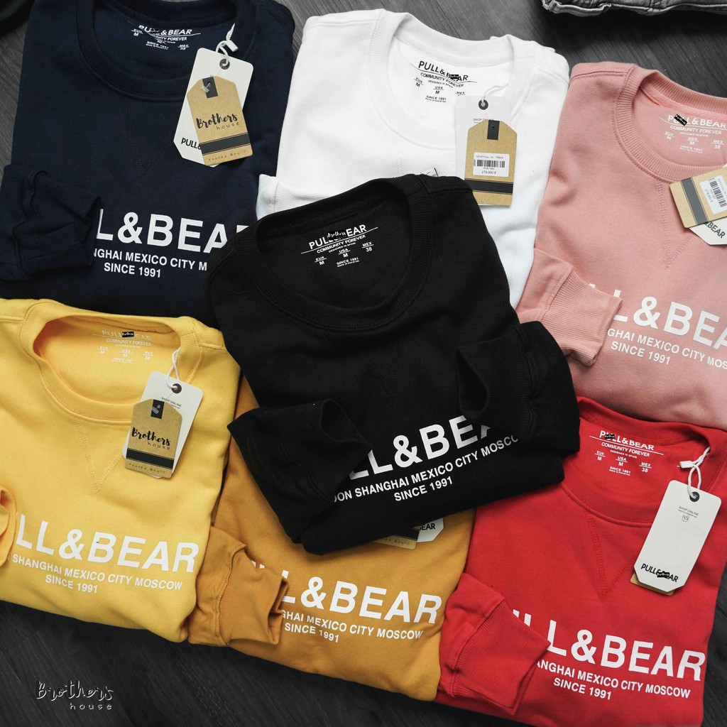 [Ảnh thật] [Giá hủy diệt] Áo tay dài Pull&Bear chất nỉ đẹp xịn