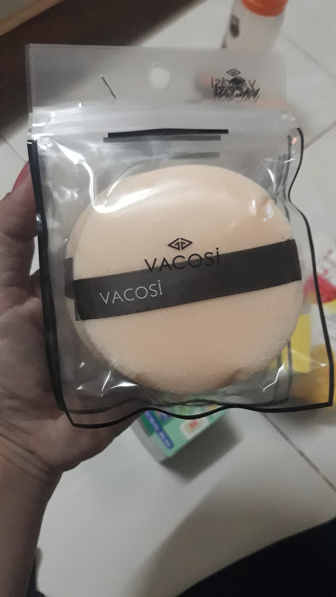 BÔNG PHẤN COTTON KHÔ TRÒN LỚN VACOSI BP20