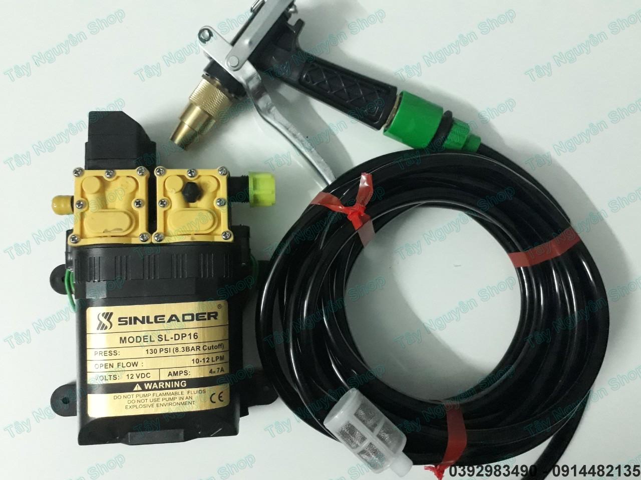 Bộ rửa xe 12v - máy rửa xe 12v mini