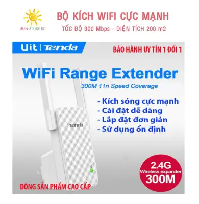 Anten kích sóng wifi, Nối tiếp sóng wifi và phát, Thiet bi bat song wifi cho pc - Kích Sóng Wifi Cao Cấp Tenda A9 Tương Thích Với Các Tiêu Chuẩn 802.11n, Router Không Dây và WiFi DSL - Mã BH 1