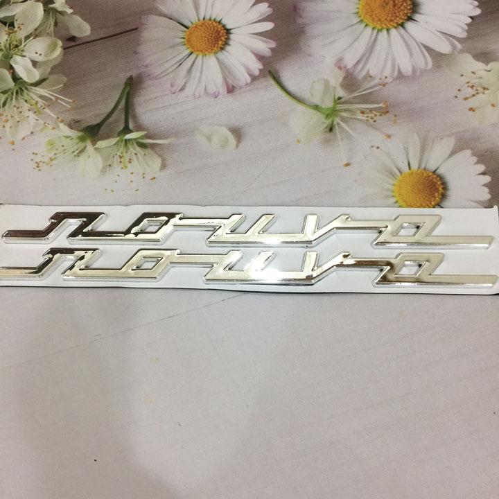 [NGẠC NHIÊN CHƯA] Trọn bộ tem nổi chữ Nouvo 4 trang trí xe siêu bền đẹp A250